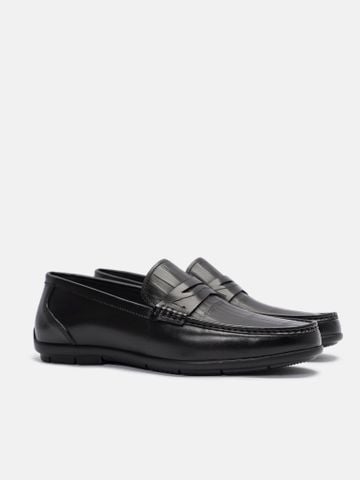 Đen#Giày lười da Mulgati Moccasin - MU33527-063A