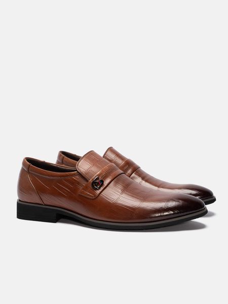 Nâu##Giày lười nam Basic Loafer - N526-51