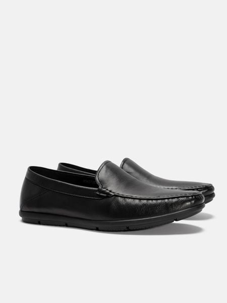 Đen##Giày lười nam Mulgati Basic Moccasin - ND43705