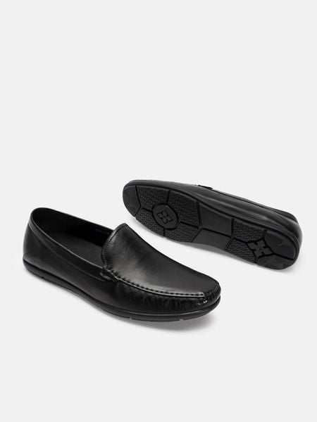 Đen##Giày lười nam Mulgati Basic Moccasin - ND43705