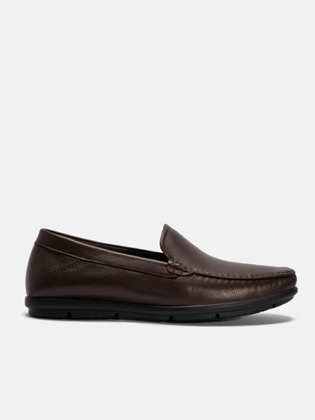 Nâu##Giày lười nam Mulgati Basic Moccasin - ND43705
