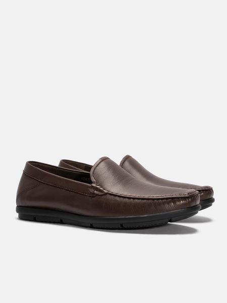 Nâu##Giày lười nam Mulgati Basic Moccasin - ND43705