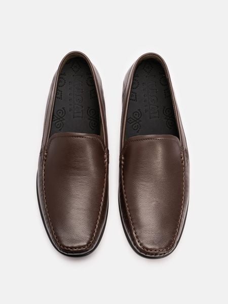 Nâu##Giày lười nam Mulgati Basic Moccasin - ND43705