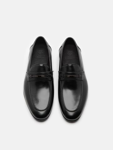 Đen bóng##Giày lười nam Mulgati Horsebit Loafer - 1026A-1