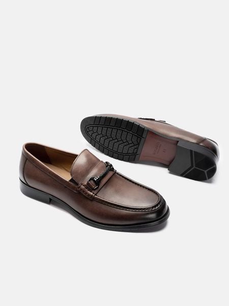 Giày lười nam Mulgati Horsebit Loafer - f727a