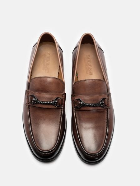 Giày lười nam Mulgati Horsebit Loafer - f727a