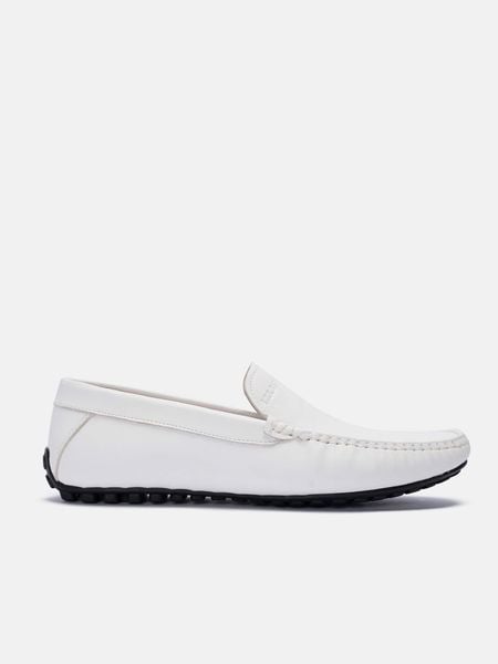 Trắng##Giày lười nam Mulgati Moccasin - HF181-6