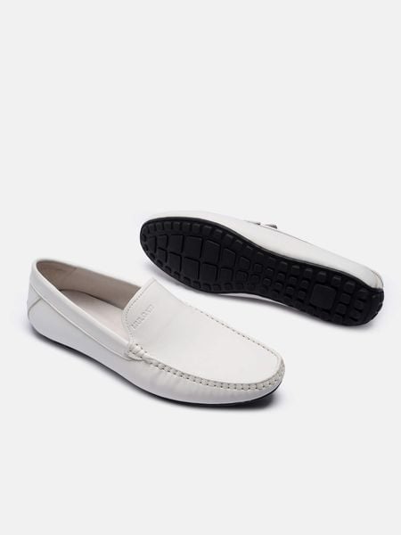 Trắng##Giày lười nam Mulgati Moccasin - HF181-6