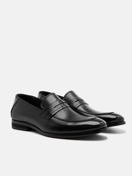 Đen##Giày lười nam Mulgati Penny Loafer - X90878