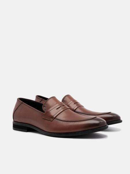 Nâu##Giày lười nam Mulgati Penny Loafer - X90878