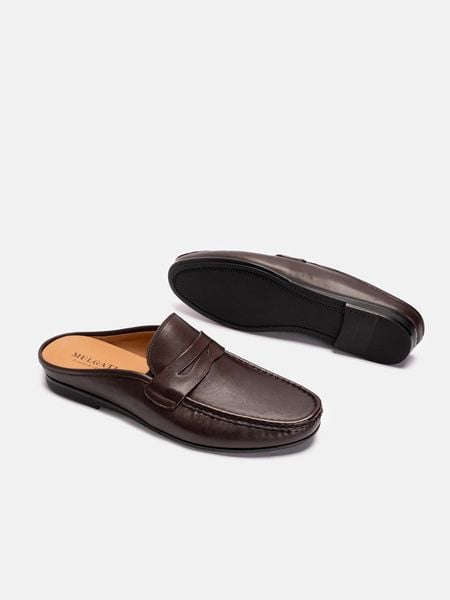 Nâu##Giày sục nam Mulgati - 7642AT