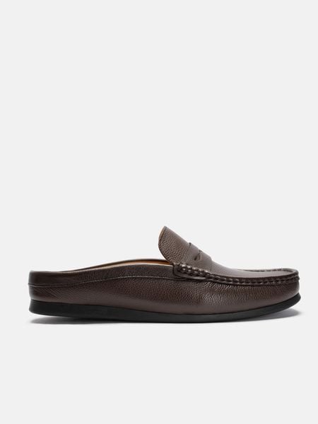 Nâu##Giày sục nam Mulgati Penny Mules Shoes - A16739
