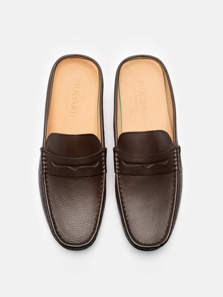 Nâu##Giày sục nam Mulgati Penny Mules Shoes - A16739