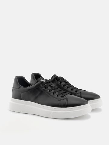 Đen##Giày thể thao nam Mulgati Leather Sneaker 3225-11