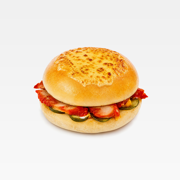 Bánh burger thịt xá xíu