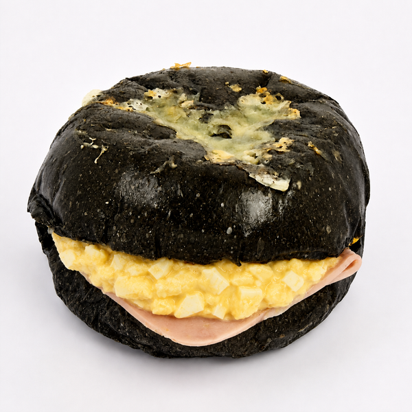 Bánh burger than tre giăm bông