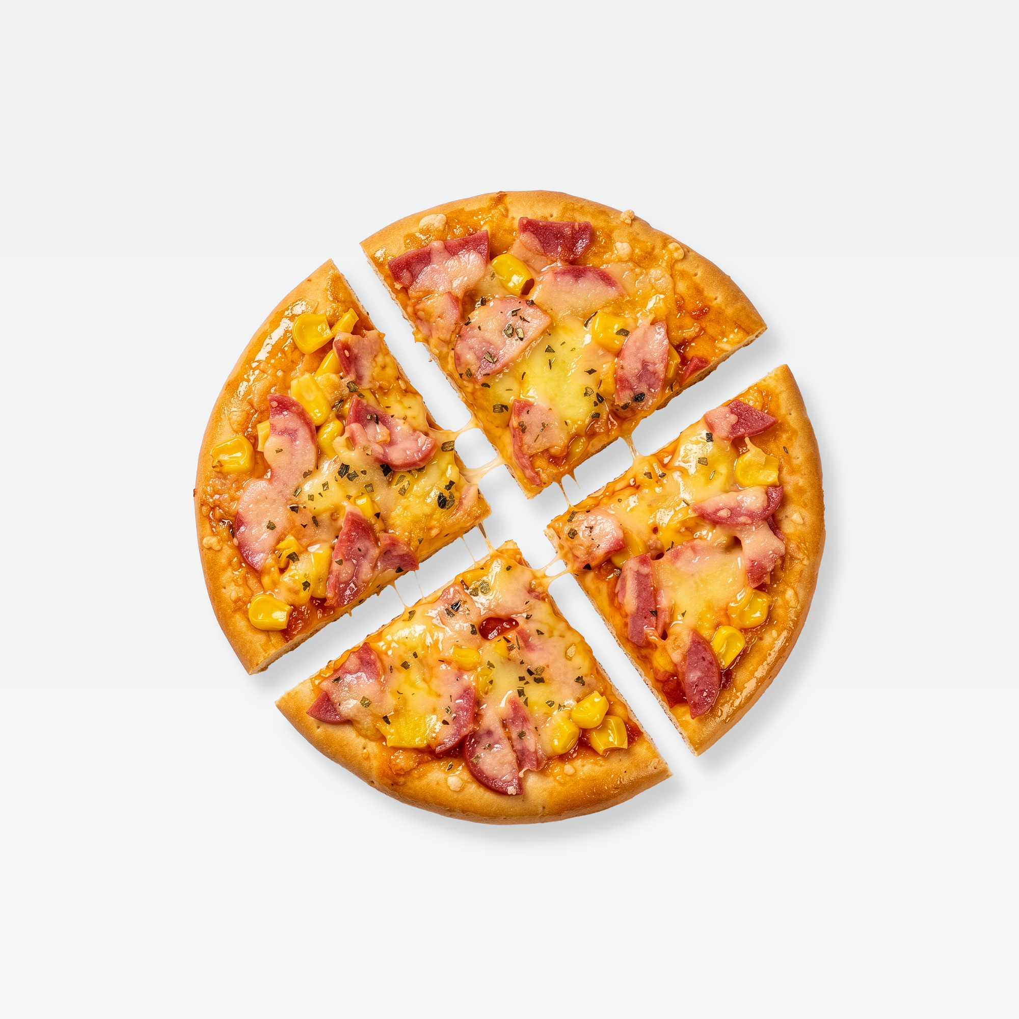 Bánh pizza xúc xích ngô