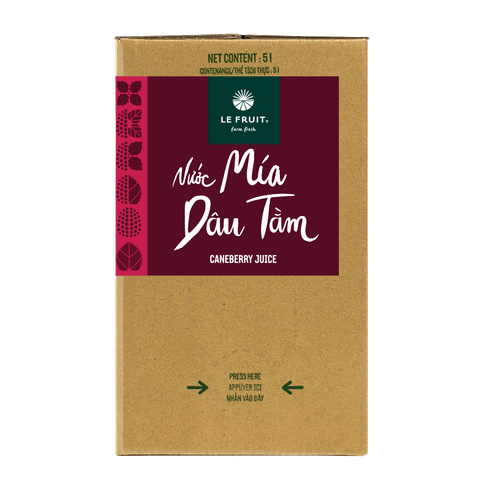 Nước ép Mía Dâu Tằm (Caneberry Juice) - 5L