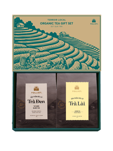 Hộp quà Trà Đen & Trà Lài (Black Tea & Jasmine Tea Gift box)
