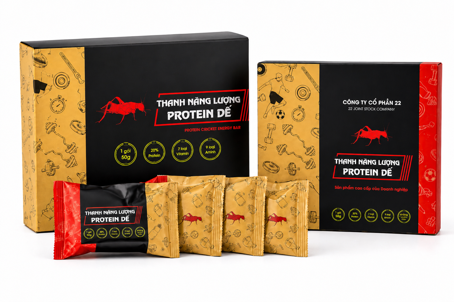  Viên Năng Lượng Protein Dế Công Ty 22 Hộp 300g – Thực Phẩm Tiện Lợi Giàu Protein 