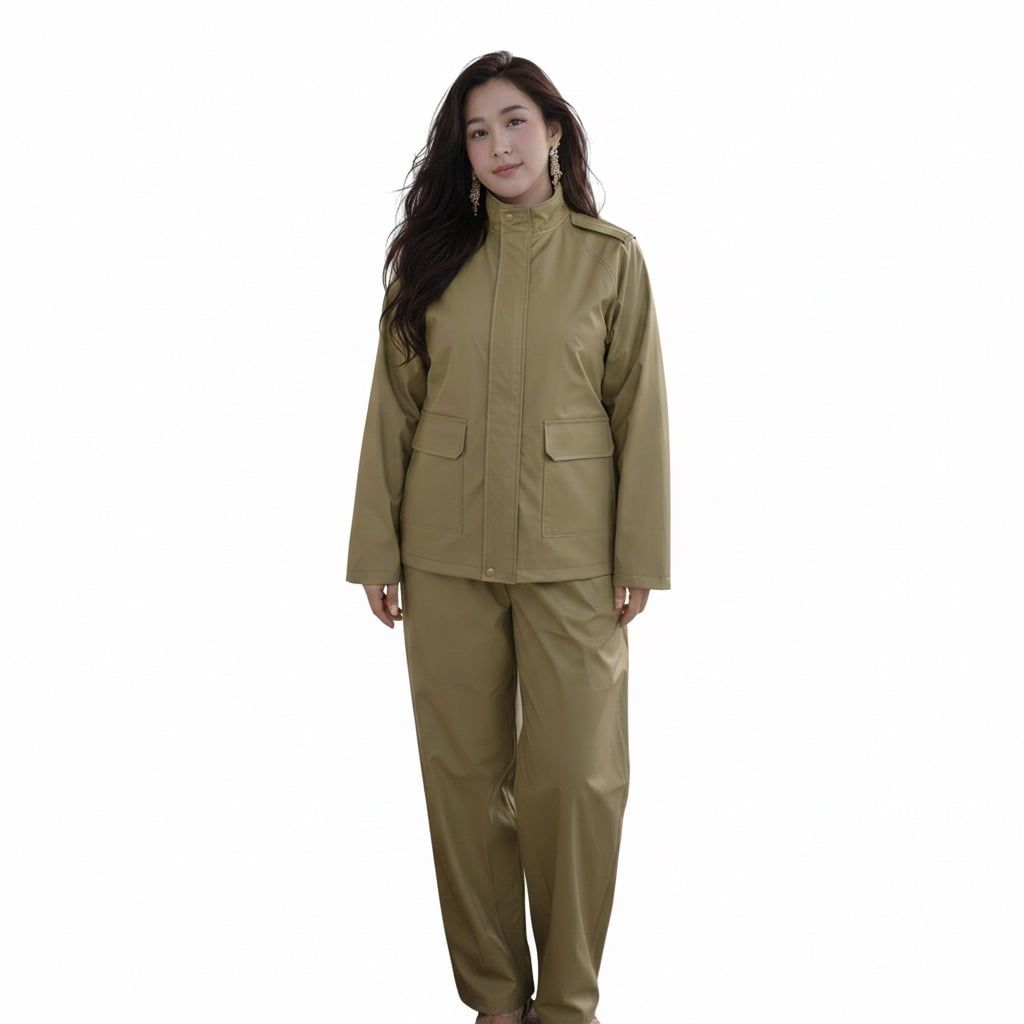  Áo mưa Bộ sỹ quan quân đội màu cỏ úa- Công ty  CP 26 