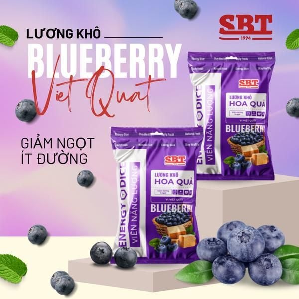Lương khô Mini SBT vị Việt Quất 500g