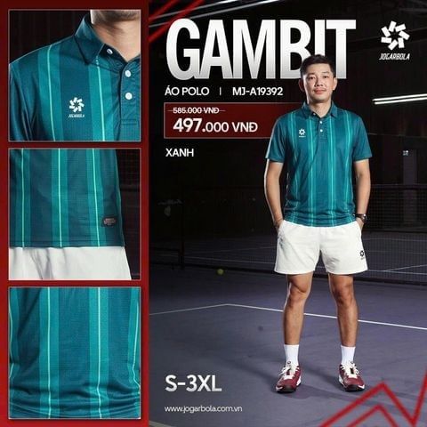  Áo Polo Jogarbola Gambit 