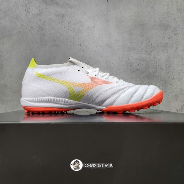  Mizuno Morelia Neo 5 Beta Pro TF - P1GD269454 - Trắng/Cam/vàng 