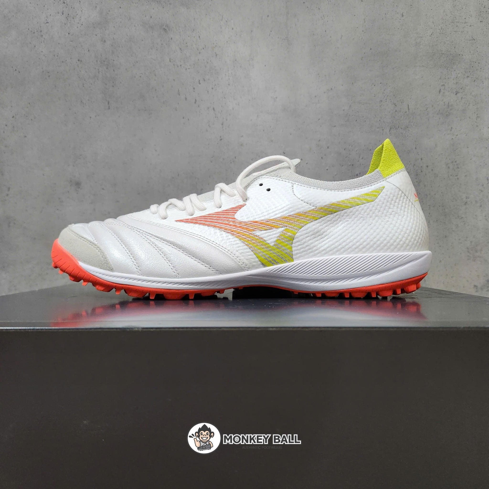  Mizuno Morelia Neo Sala Beta Japan TF - Q1GB269054 - Trắng/Cam 
