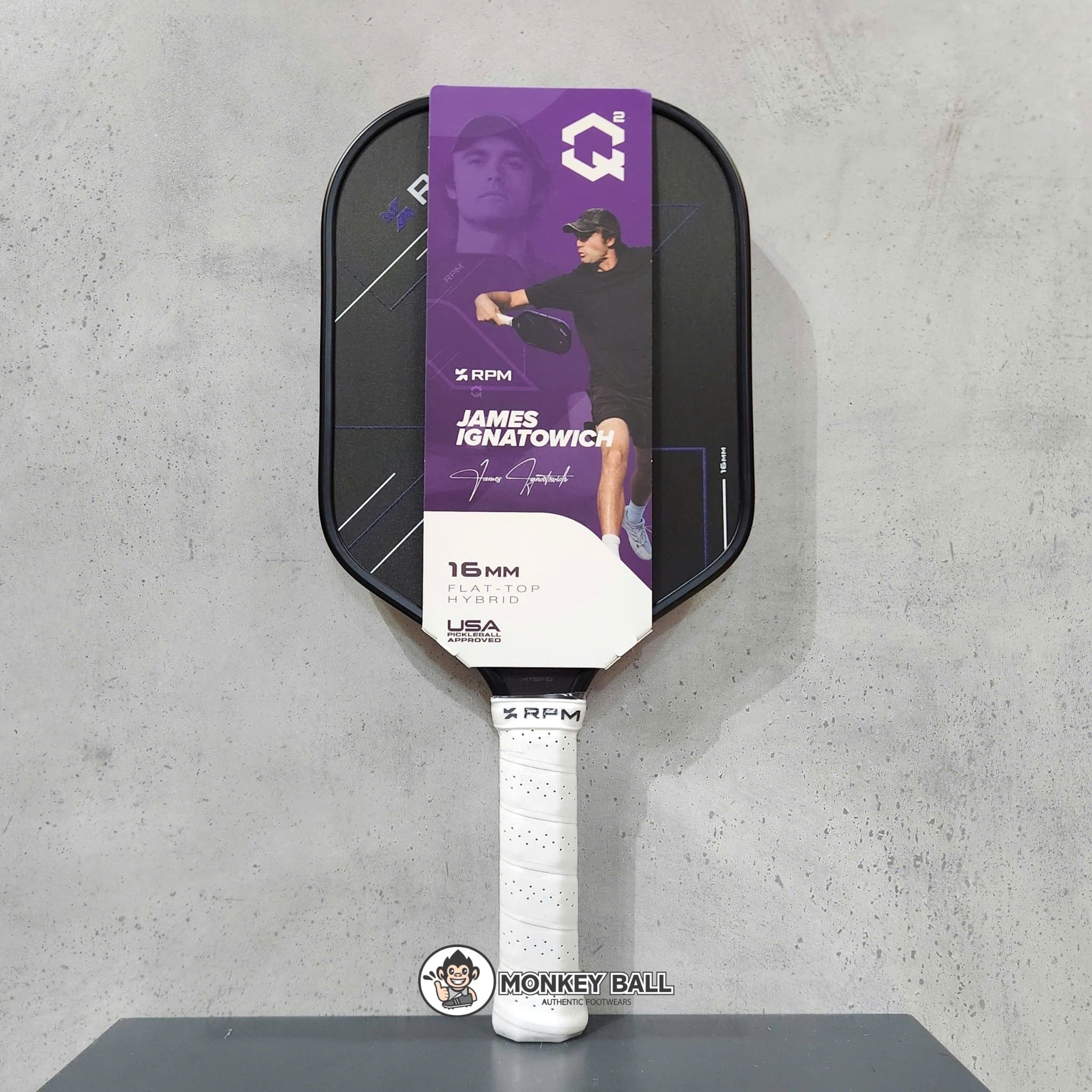  Vợt Pickleball RPM Q2 Hybrid 16mm/14mm Flat Top Hybrid 