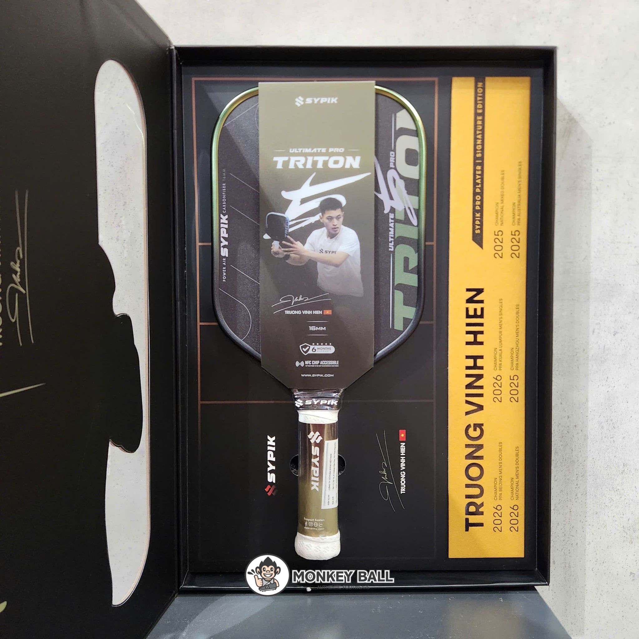  Vợt Pickleball Sypik Triton Pro 5 Ultimate FULLBOX LIMITED EDITION Chữ Ký VĐV 