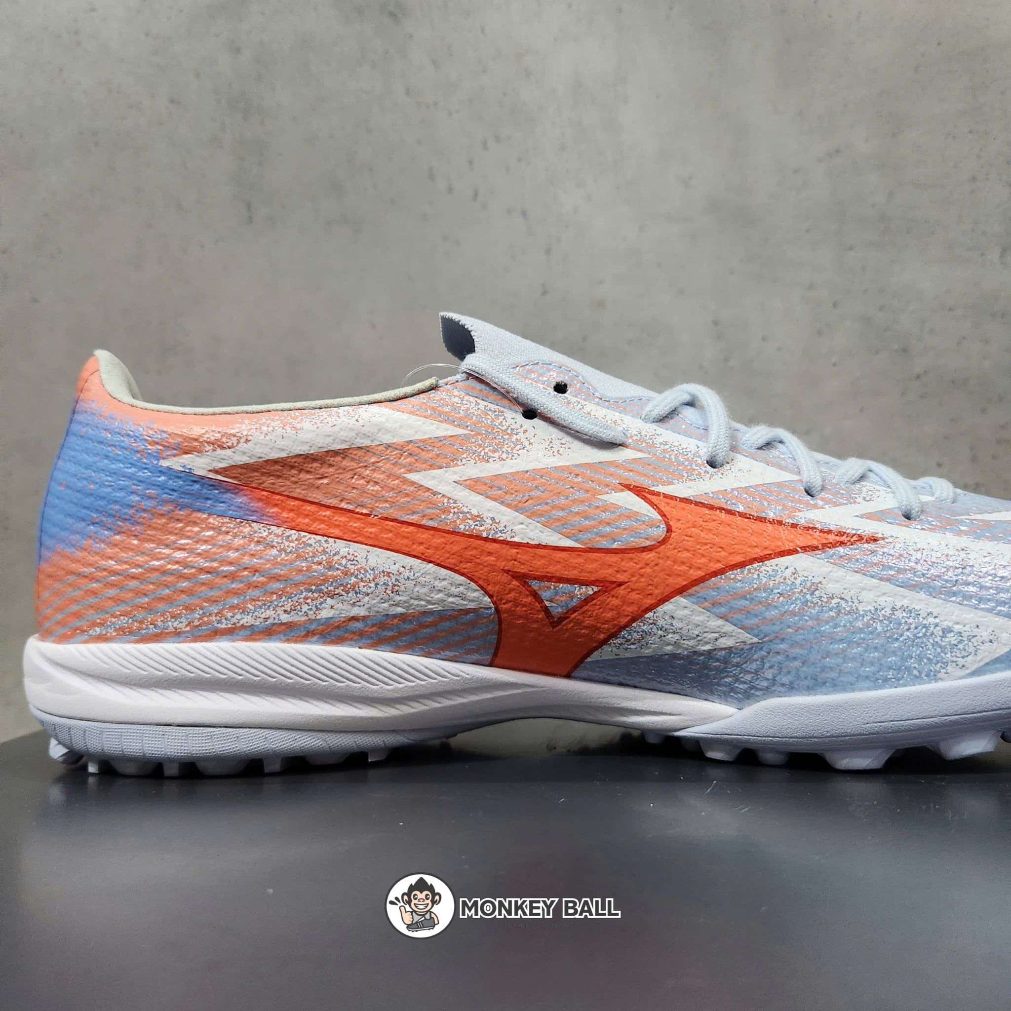  Mizuno Alpha 3 Elite AS TF - P1GD266222 - Xanh nhạt/Cam 