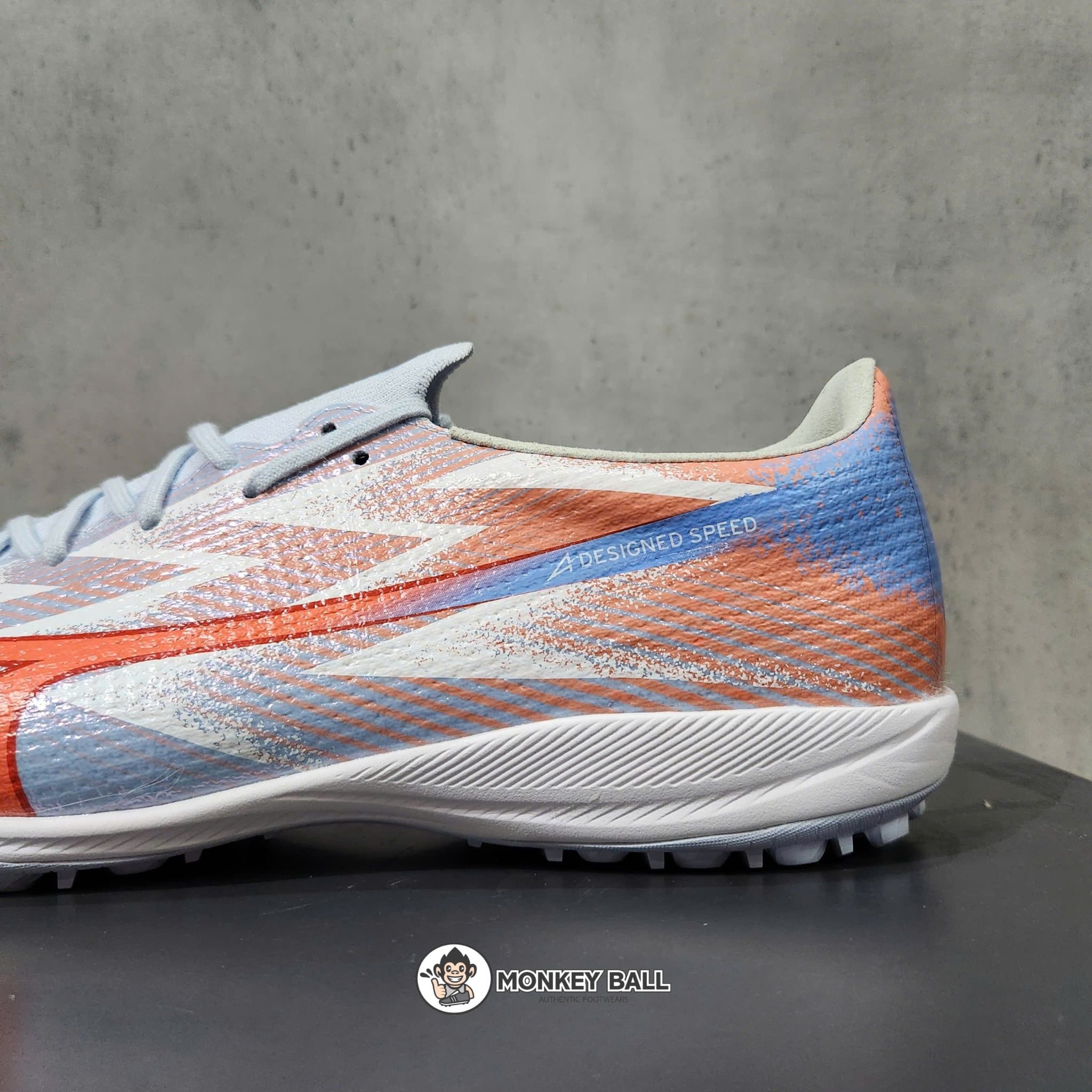  Mizuno Alpha 3 Elite AS TF - P1GD266222 - Xanh nhạt/Cam 