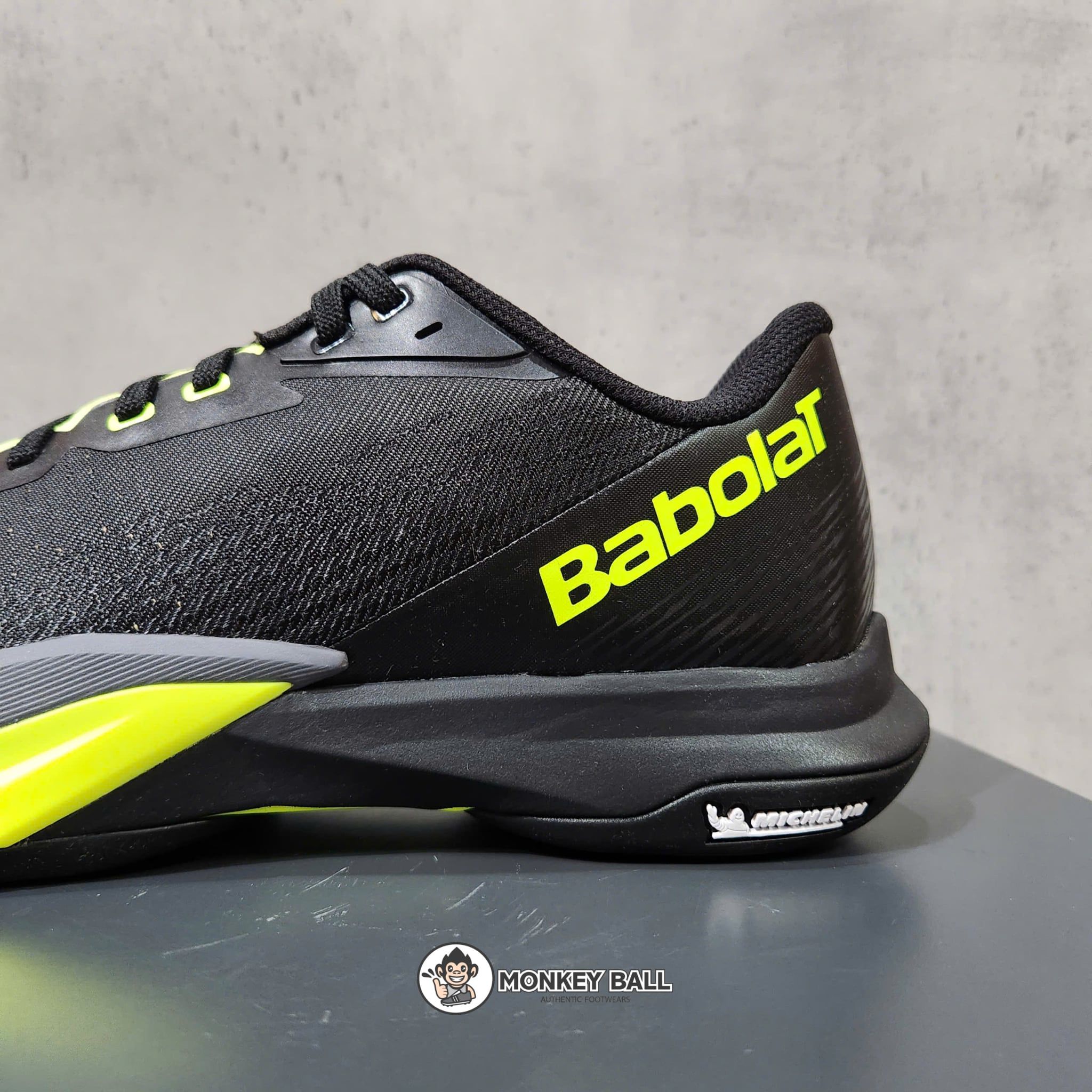  Giày Pickleball Babolat Jetmach 4 All Court Mens - Đen / Neon 