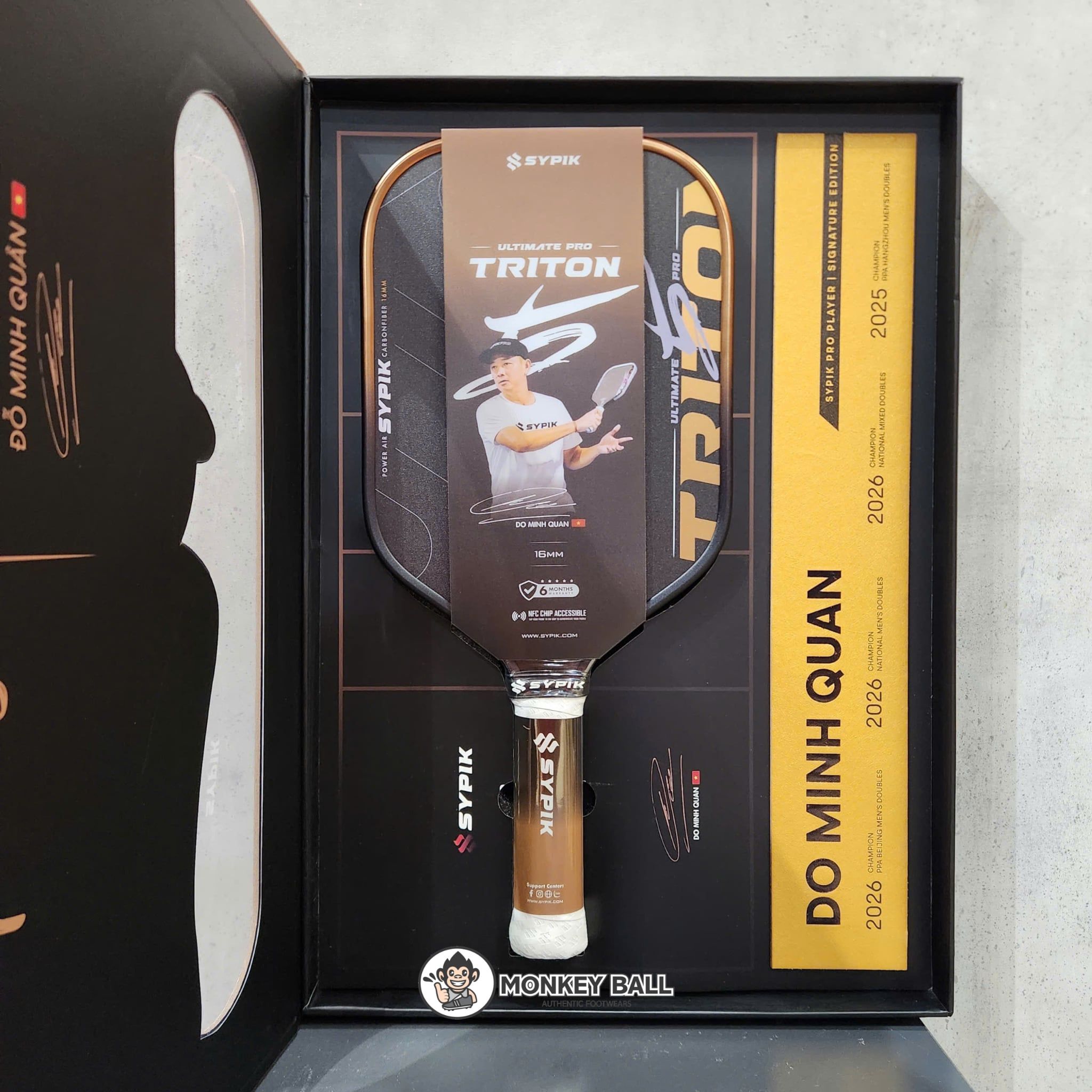  Vợt Pickleball Sypik Triton Pro 5 Ultimate FULLBOX LIMITED EDITION Chữ Ký VĐV 