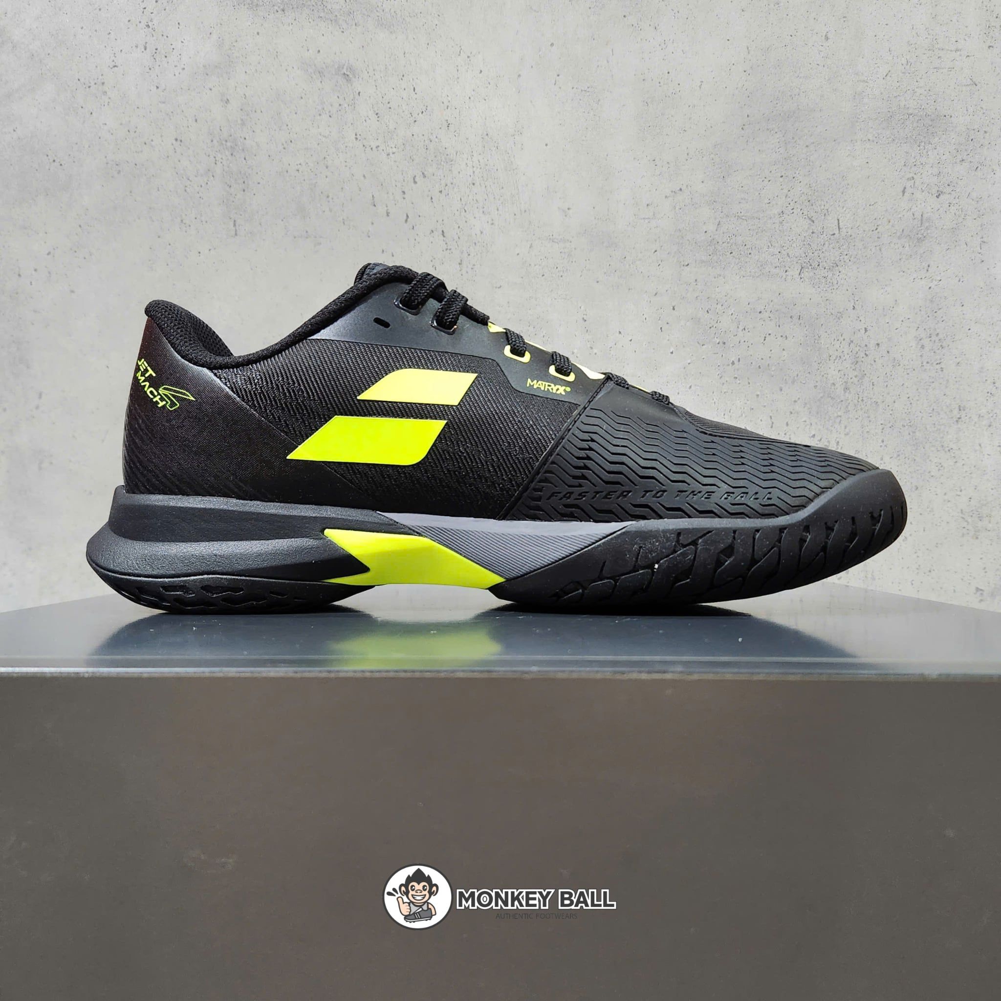  Giày Pickleball Babolat Jetmach 4 All Court Mens - Đen / Neon 
