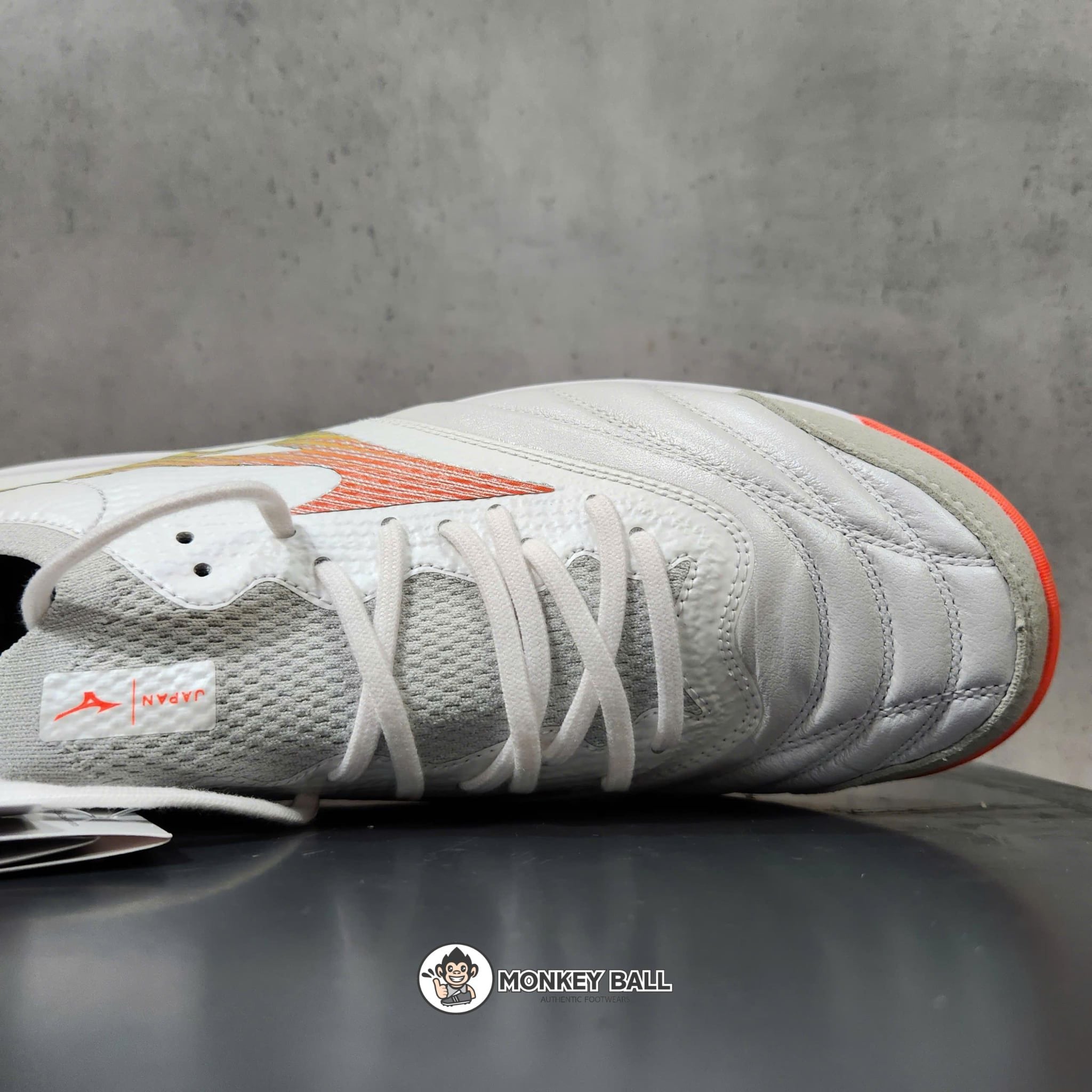  Mizuno Morelia Neo Sala Beta Japan TF - Q1GB269054 - Trắng/Cam 