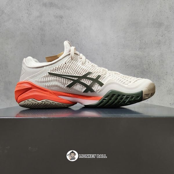  Giày Pickleball Nam Asics Court FF3 - Kem/Nâu Kaki 