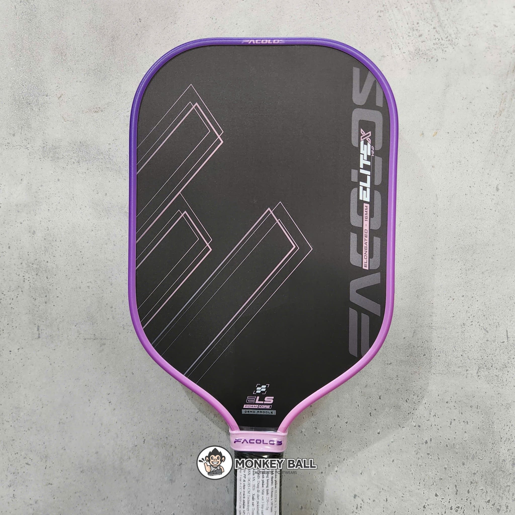  Vợt Pickleball Facolos Elite X 2.0 Elongated 16mm 