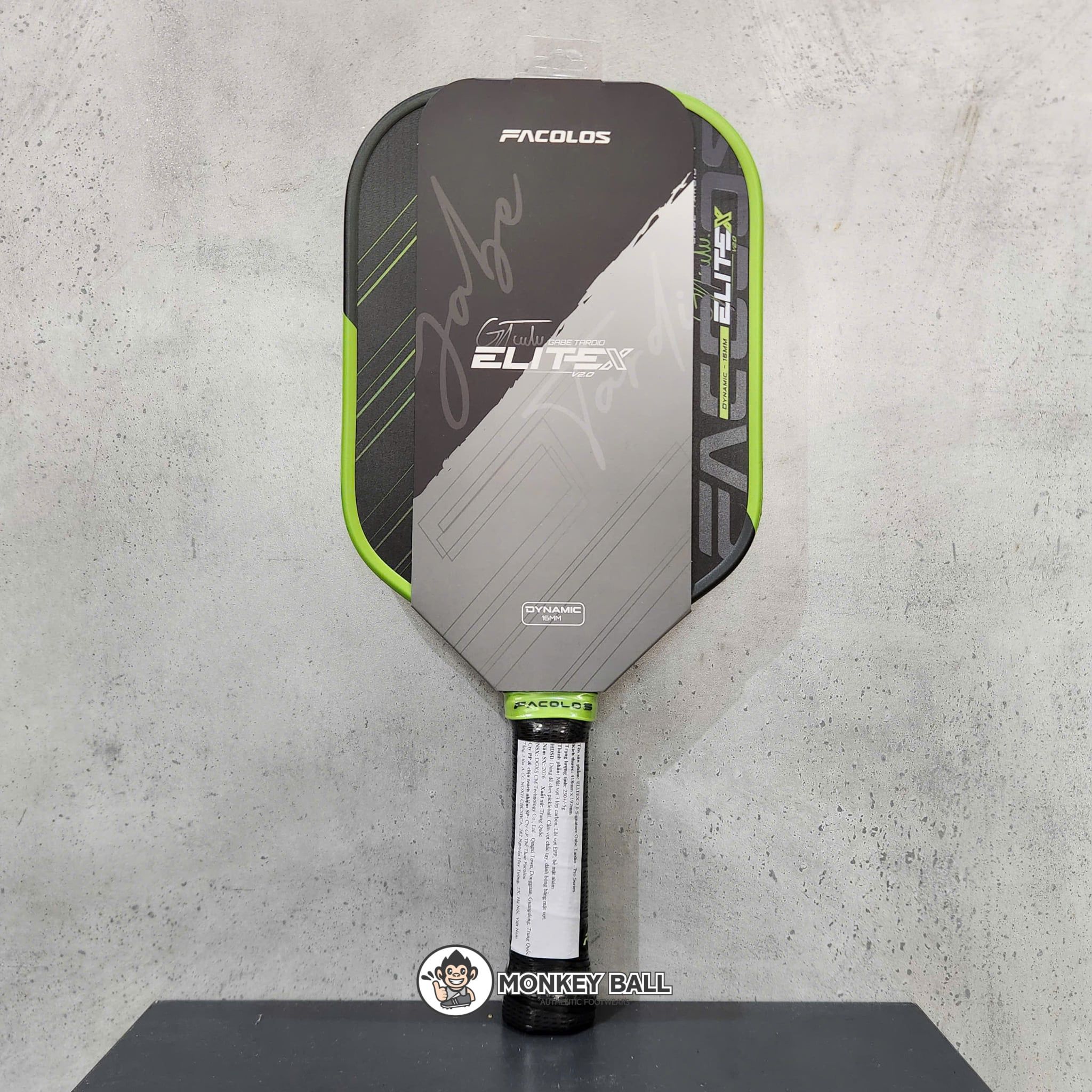  Vợt Pickleball Facolos EliteX V2.0 Gabe Tardio Edition 16mm 