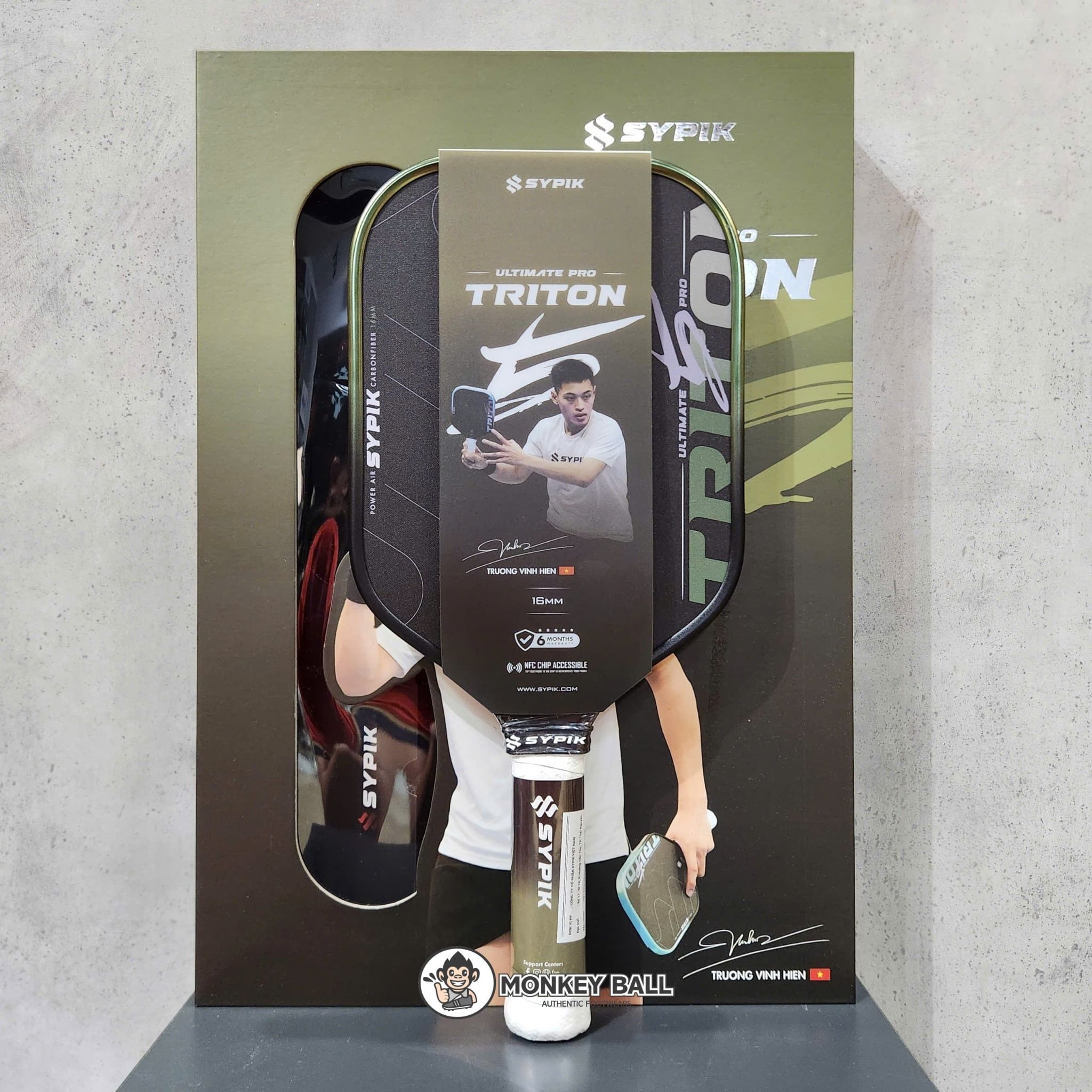  Vợt Pickleball Sypik Triton Pro 5 Ultimate FULLBOX LIMITED EDITION Chữ Ký VĐV 