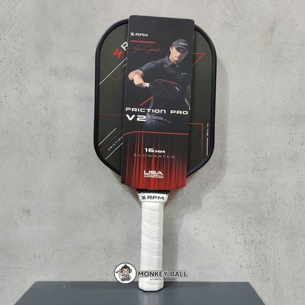  Vợt Pickleball RPM FRICTION PRO 16MM Hybrid Flat Top V2 James Ignatowich Signature 