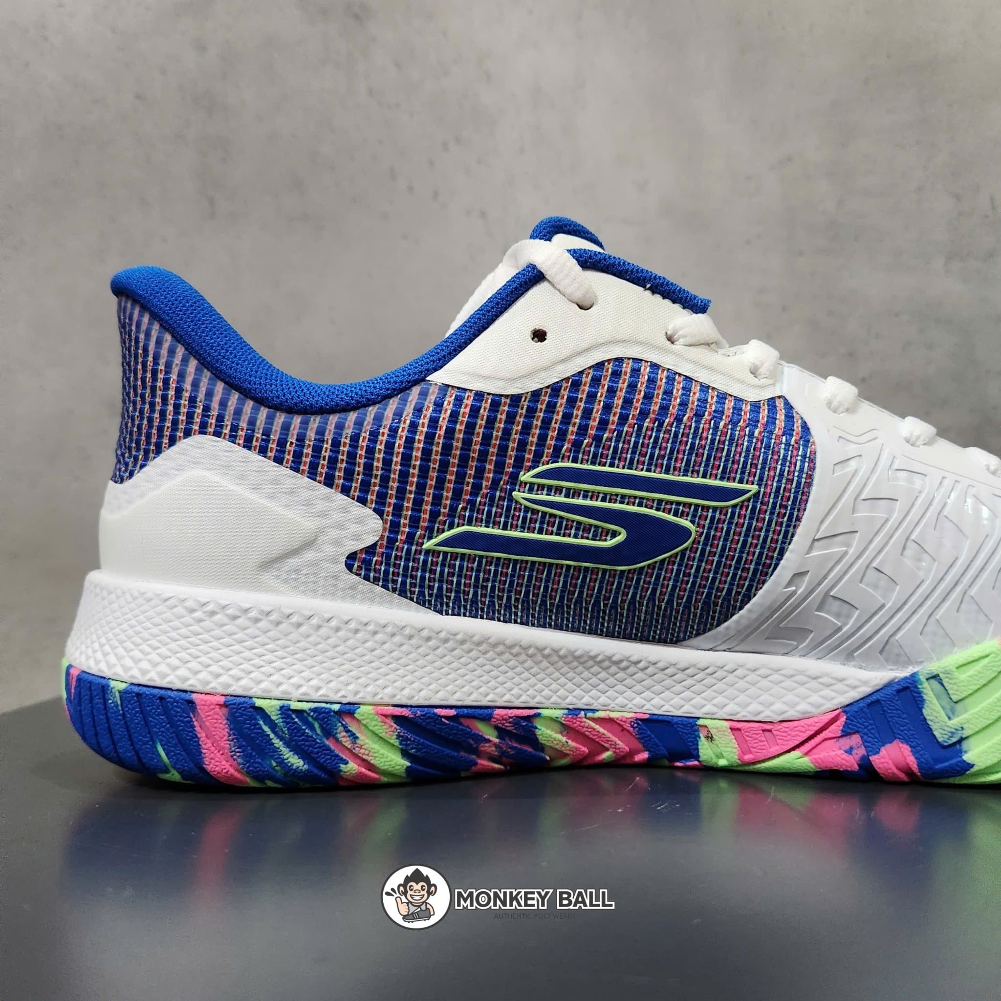  Giày Pickleball Skechers Viper Court Pro 2.0 - 246109-WBLP - Trắng / Xanh 