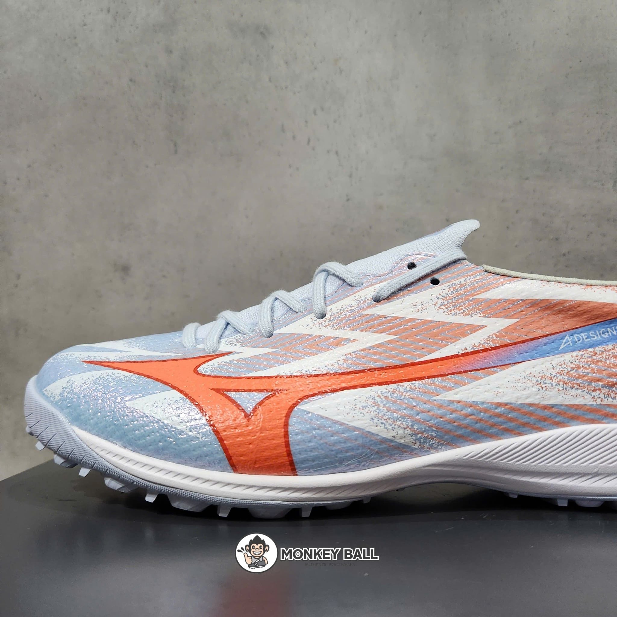  Mizuno Alpha 3 Elite AS TF - P1GD266222 - Xanh nhạt/Cam 
