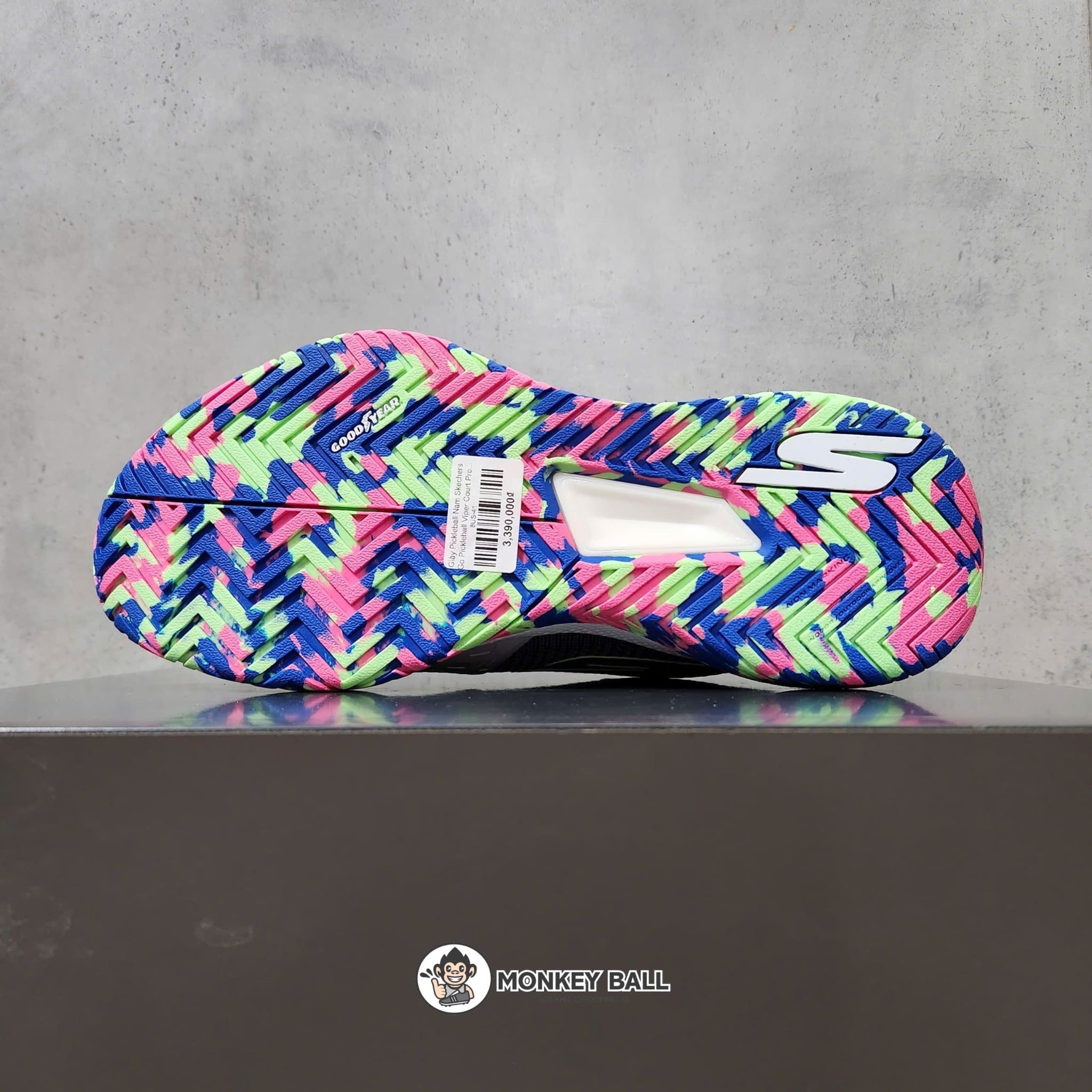  Giày Pickleball Skechers Viper Court Pro 2.0 - 246109-WBLP - Trắng / Xanh 