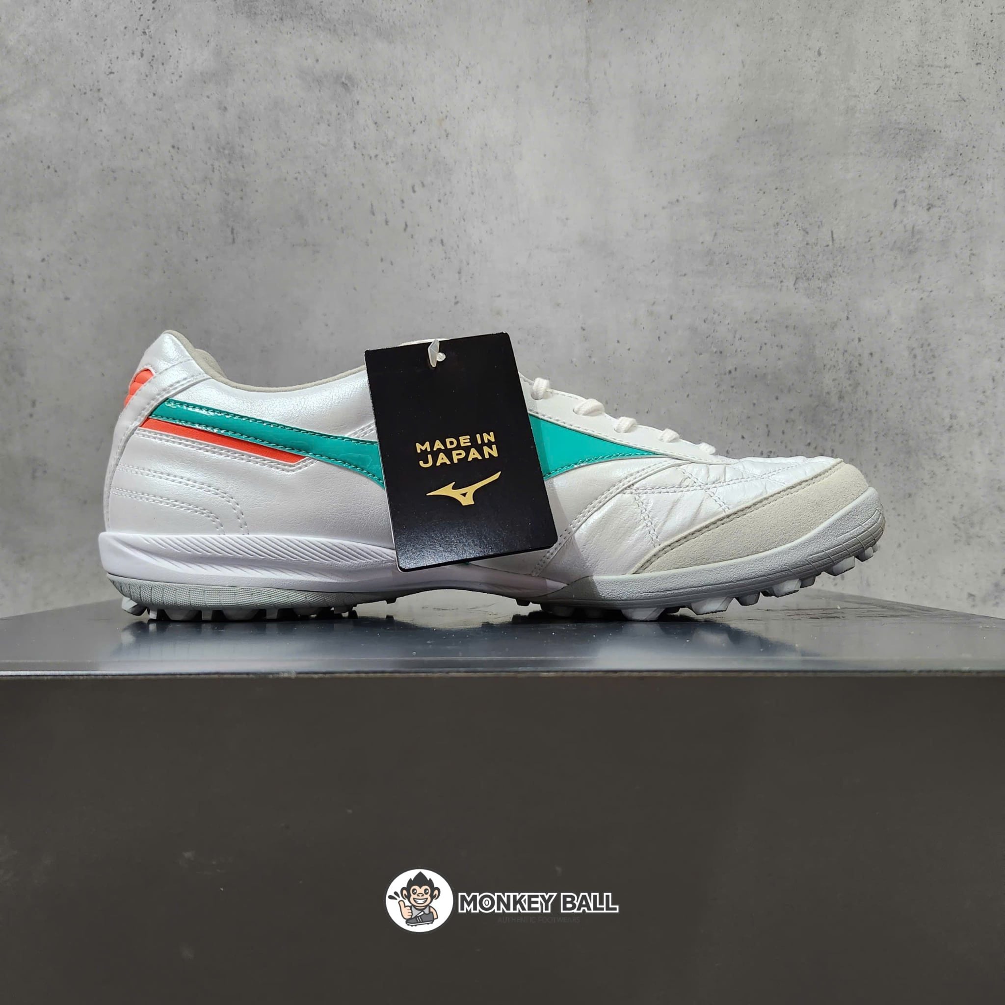  Mizuno Morelia Sala Japan TF - Q1GB260235 - Trắng/Xanh/Cam 