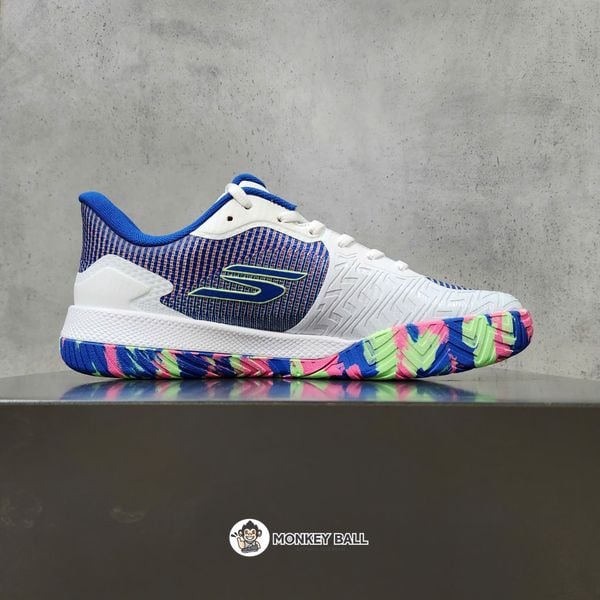  Giày Pickleball Skechers Viper Court Pro 2.0 - 246109-WBLP - Trắng / Xanh 