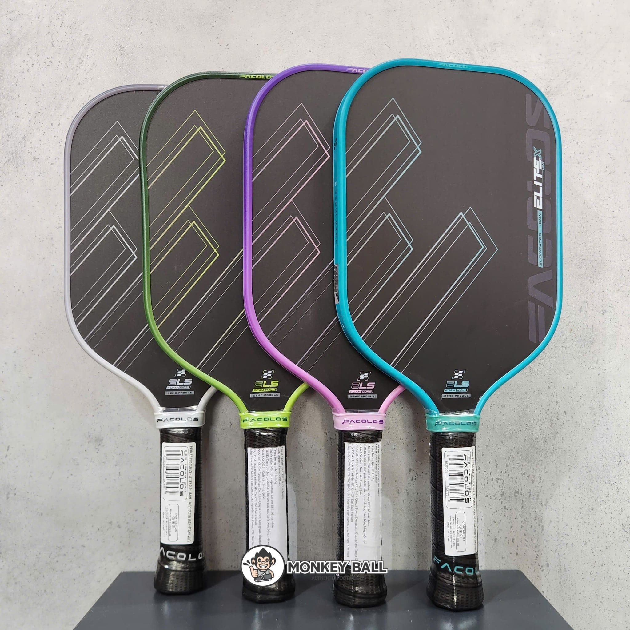  Vợt Pickleball Facolos Elite X 2.0 Elongated 16mm 