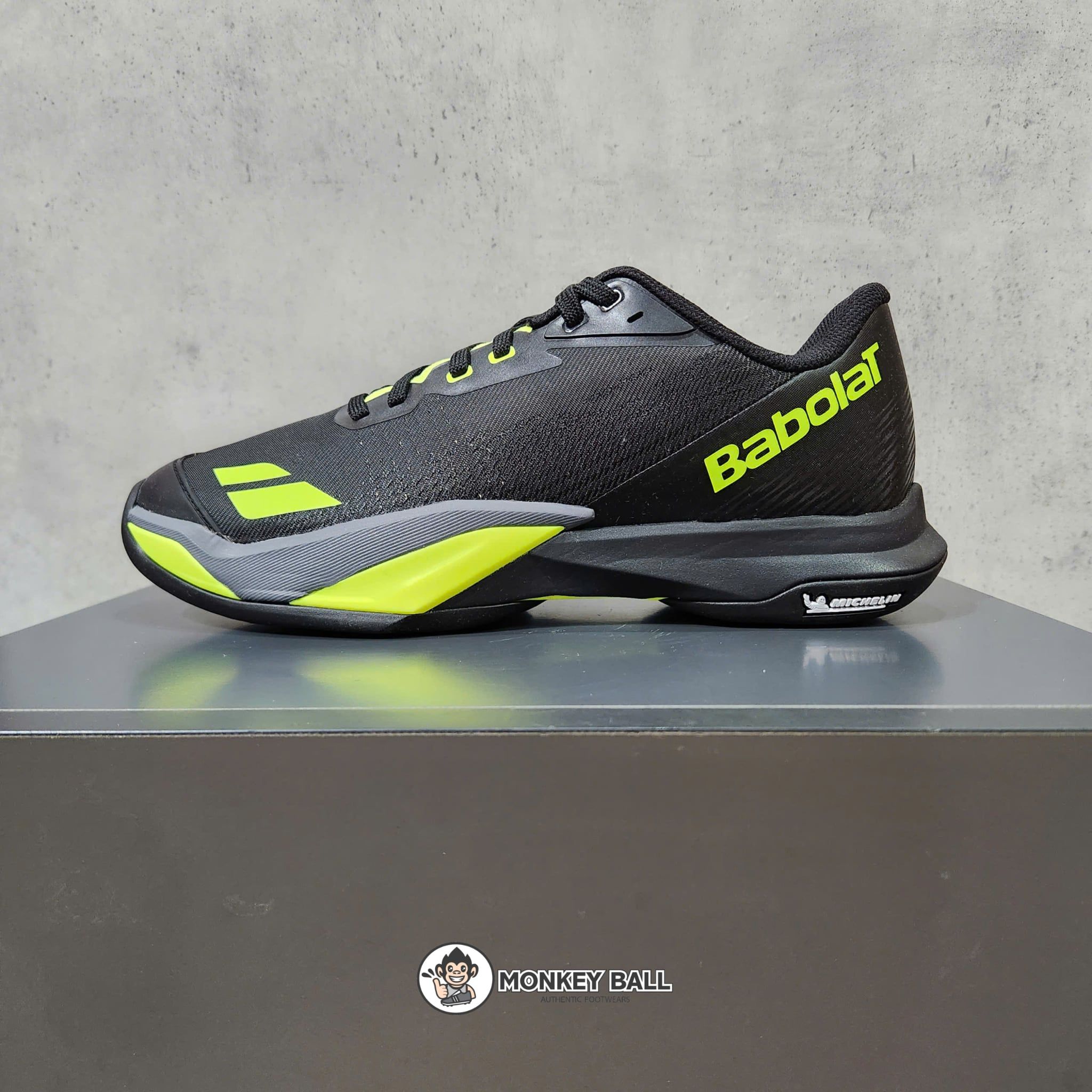  Giày Pickleball Babolat Jetmach 4 All Court Mens - Đen / Neon 