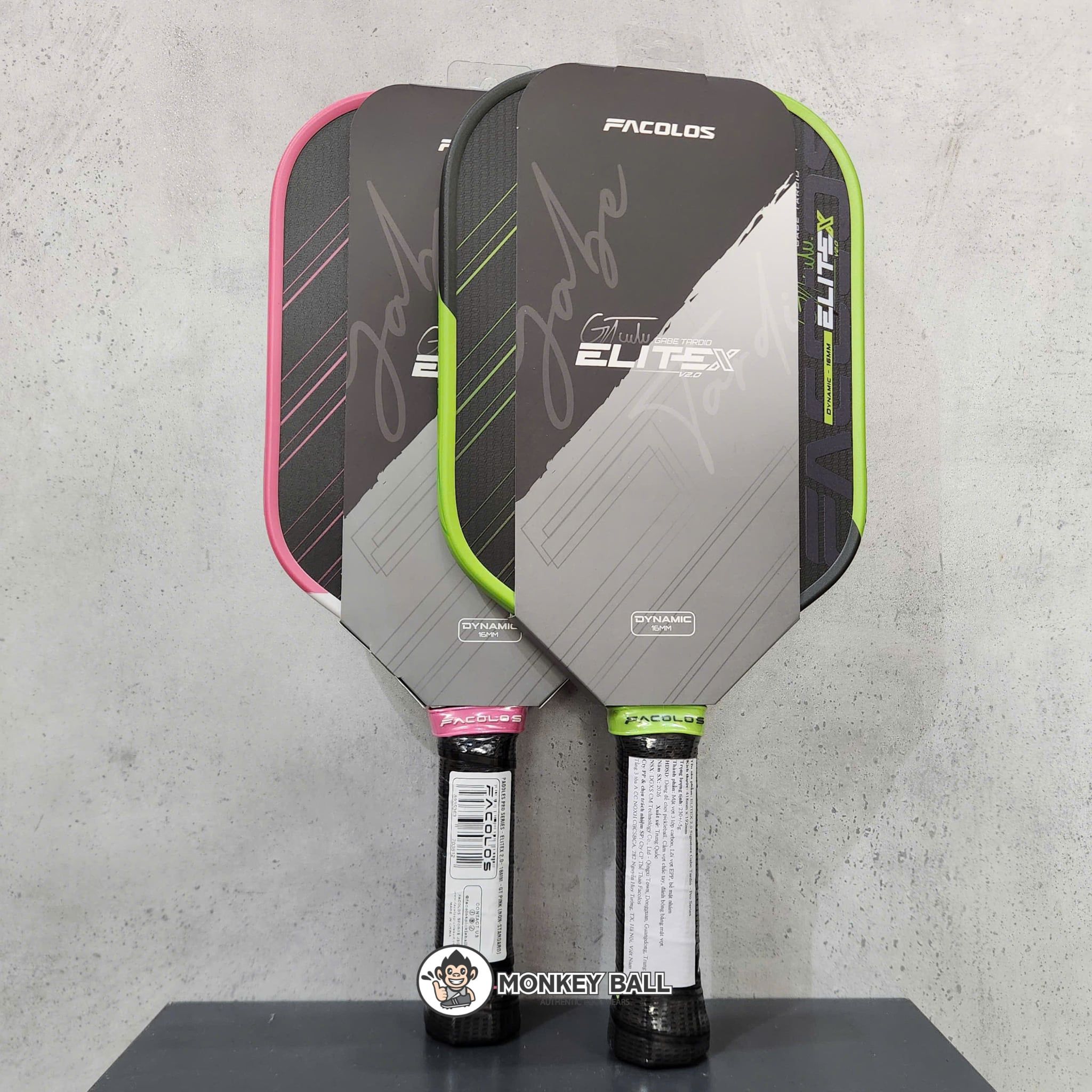  Vợt Pickleball Facolos EliteX V2.0 Gabe Tardio Edition 16mm 